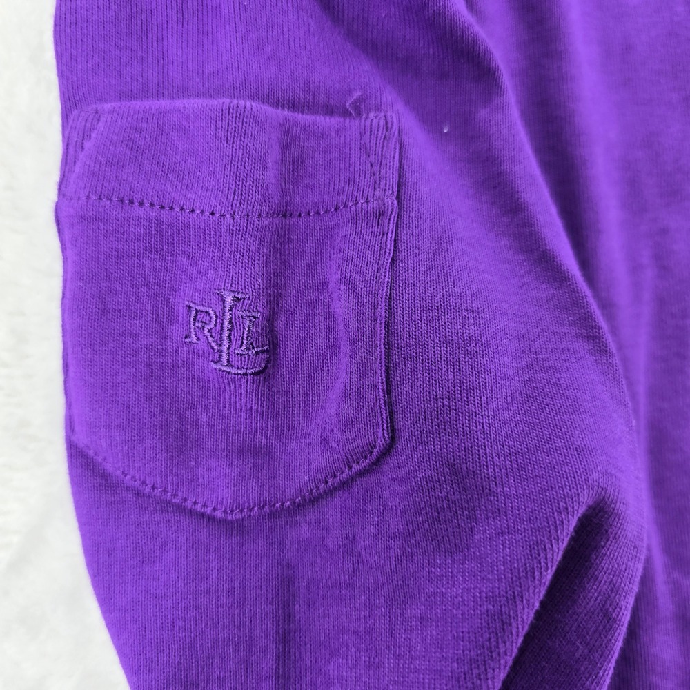 Lauren Ralph Lauren Top Womens PL Long Sleeve Tee Purple Magenta Lot of 2 NWT - Picture 14 of 16
